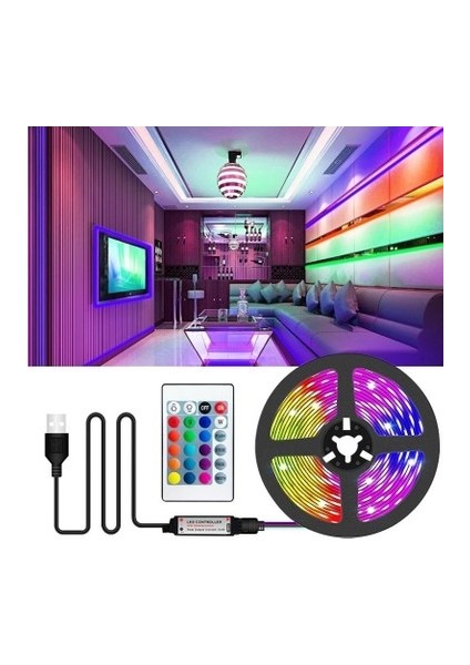 Tv Arkası Ambiyans Rgb LED Seti 3 Metre CT-4566