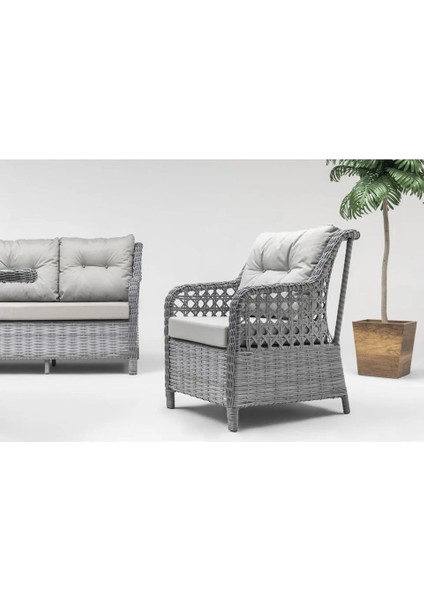 316 Rattan Orkide 3lü Takım