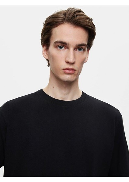 Ltb Bezefo Erkek Sırt Baskılı Oversize Kısa Kol T-Shirt 1225642806089