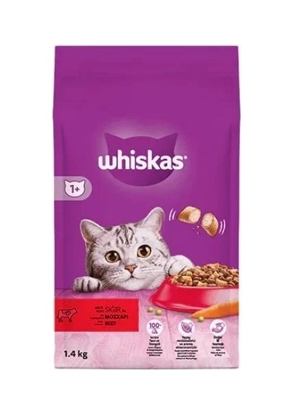 Whiskas Adult Sığır Etli Yetişkin Kedi Maması 3.8 kg