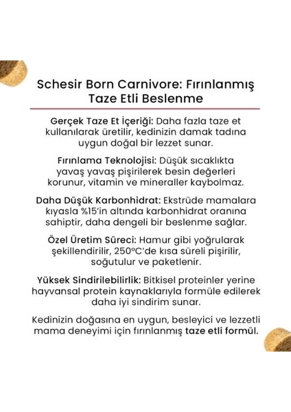 Schesir Born Carnivore Tavuk ve Yumurtalı Yetişkin Kedi Maması 1.25 kg modelleri