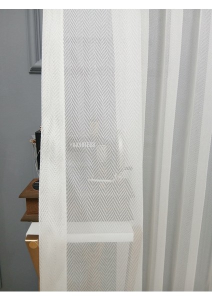 Exculusive Nergis Ütü Istemez Kırışmaz Sade 3kat Pileli Tül Perde