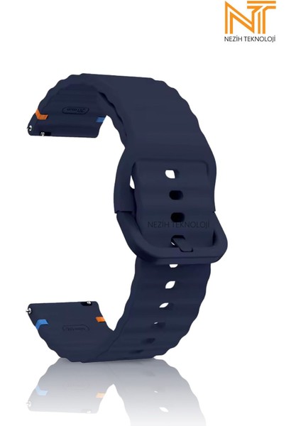 Samsung Galaxy Watch 46MM / Galaxy Watch 3 45MM / Gear S3 Uyumlu Wave Silikon Kordon 22MM fiyatları
