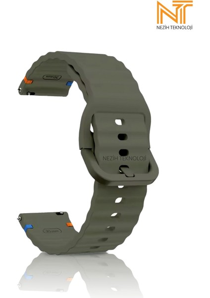 Xiaomi Redmi Watch 5 Active / Redmi 5 Lite Uyumlu Wave Silikon Kordon 22MM