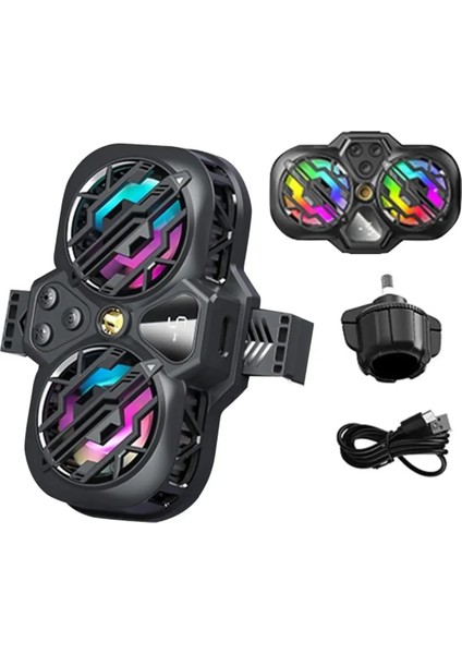 K11 Ultra Güçlü Aluminyum Telefon Soğutucu Radyatör Kablolu Rgb Fan 3 Modlu Göstergeli fiyatları