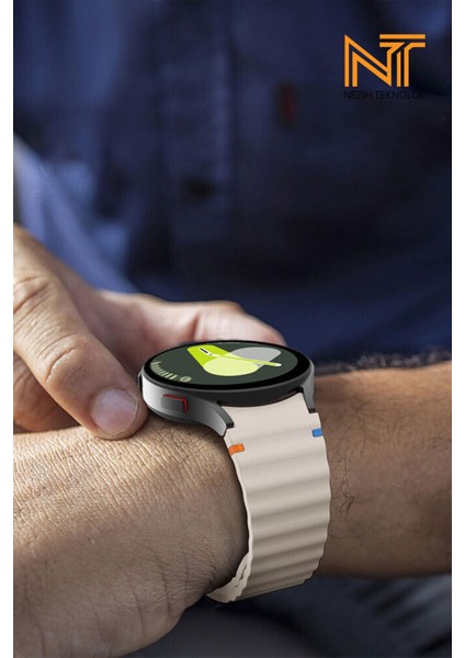 Samsung Galaxy Watch Fe / 4 / 5 / 5 Pro / 6 / 7 40 42 44 46MM Uyumlu Wave Silikon Kordon fiyatları