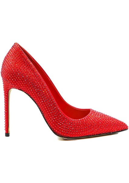 Volla Kırmızı Tekstil Kadın Stiletto & Abiye