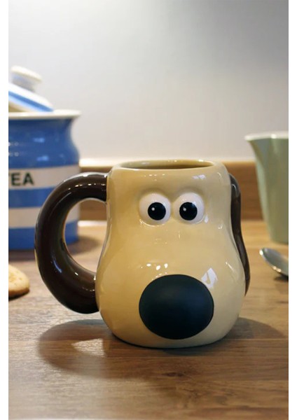 Köpek Gromit Kupa Bardak 3D Özel Tasarım Kupa Bardak Hediyelik
