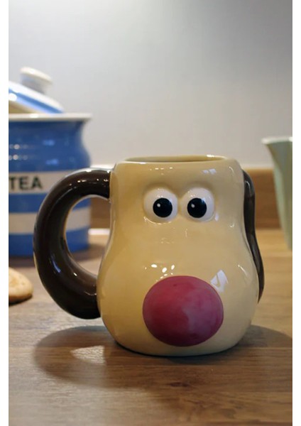 Köpek Gromit Kupa Bardak 3D Özel Tasarım Kupa Bardak Hediyelik