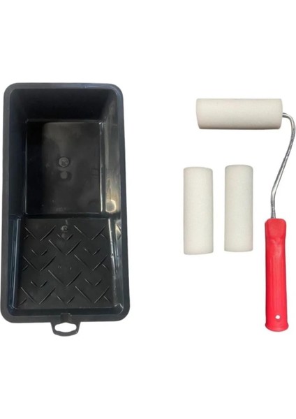 Tavalı Rulo Sünger Fırça Takımı 3 Lü Set