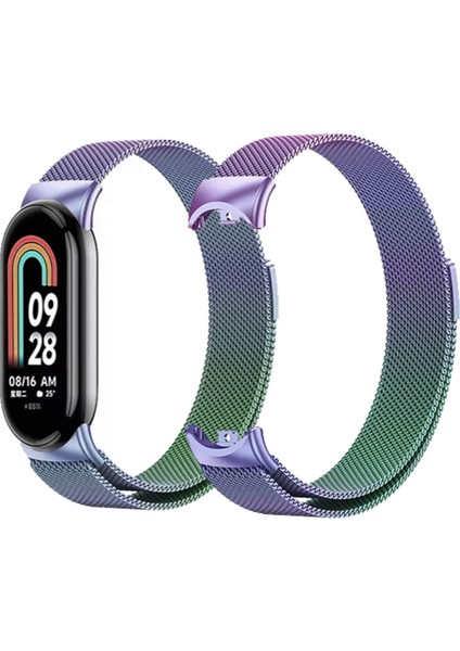 Xiaomi Mi Band 8 / 9 / 10 Uyumlu Metal Hasır Kordon