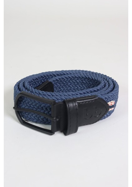 Elastik Örgü Unisex Kemer Indigo