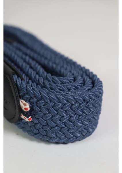 Elastik Örgü Unisex Kemer Indigo