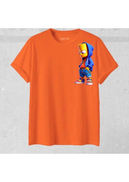 Unisex Oversize Efsane Yeni Sezon Simson Baskılı 1 Adet T-Shirt