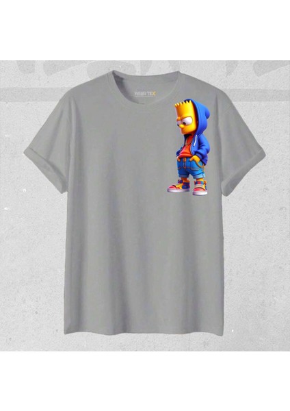 Unisex Oversize Efsane Yeni Sezon Simson Baskılı 1 Adet T-Shirt