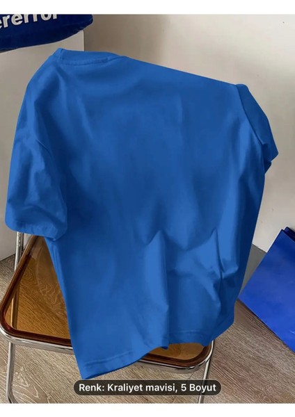 Line Grafik Baskılı Erkeklerin Yaratıcı Üstü, Rahat Kısa Kollu Crew Neck Oversize T-Shirt, Erkek