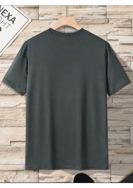 Palmiye Desenli Oversize Unisex Tshirt