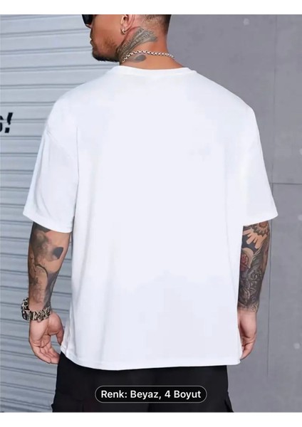 Erkekler Için Rahat Tenis Kulübü Grafikli Tişört - Bol Kesim, Nefes Alabilen Polyester, Vintage