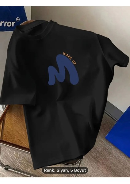 Yaratıcı Grafik Baskılı Erkeklerin Yaratıcı Üstü, Rahat Kısa Kollu Crew Neck T-Shirt,erkek Giyim