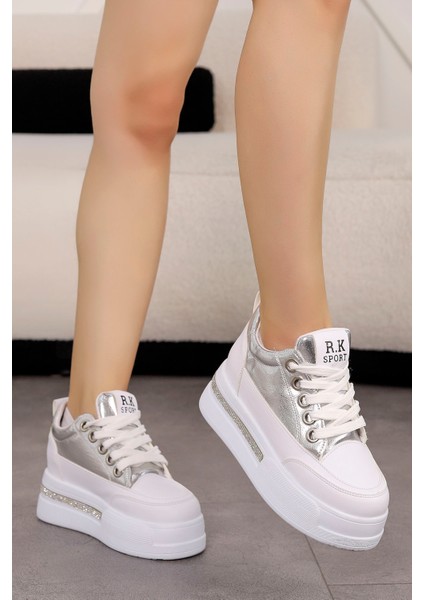 Frm 018 Yüksek Tabanlı Taş Detaylı Spor Ayakkabı modelleri