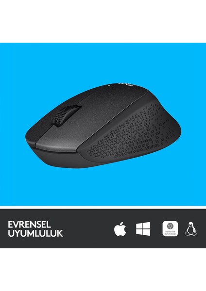 Logıtech M330 Kablosuz Sessiz USB Optık Mouse Siyah 910-004909