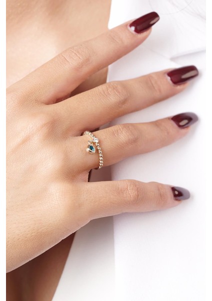 14 Ayar Altın Tektaş Detaylı Göz Sallantılı Yüzük fiyatları