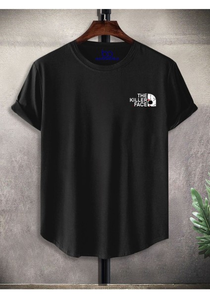The Kıller Face Baskılı Oval Kesim Slim 2li T-Shirt %100 Müşteri Memnuniyeti