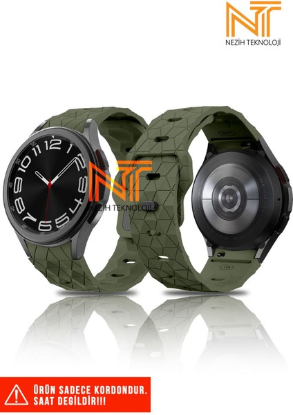 Samsung Galaxy Watch Fe / 4 / 5 / 5 Pro / 6 / 7 40 42 44 46MM Uyumlu Silikon Kordon