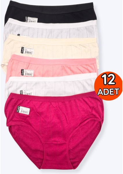 Bayan Jakarlı Bato Bikini / Külot 12 'li Kombin - 0950 fırsatları