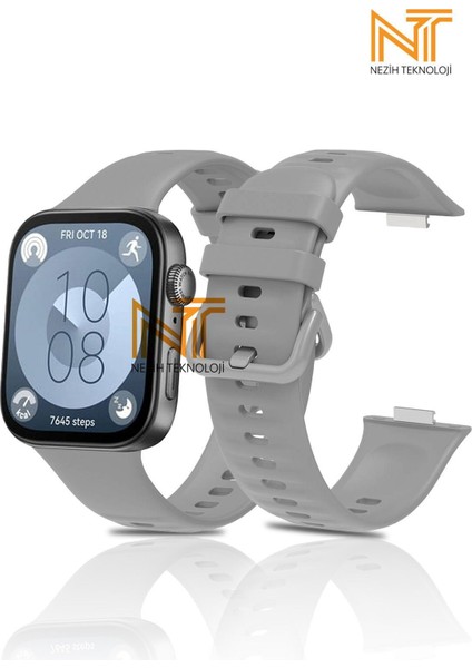 Huawei Watch Fit 3 / Fit 4 / Fit 4 Pro Uyumlu Yumuşak Jel Silikon Kordon / Strap