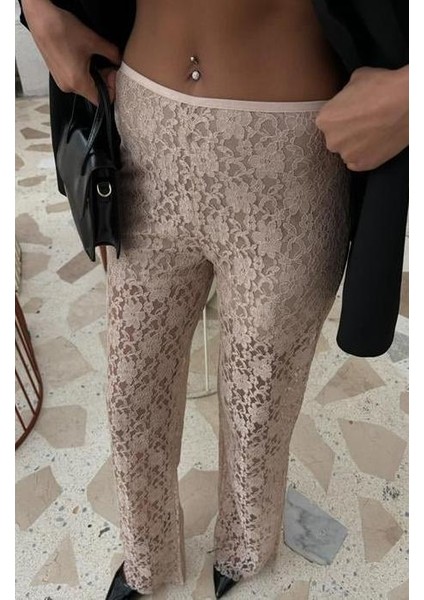 Içi Astarlı Dantel Pantolon modelleri