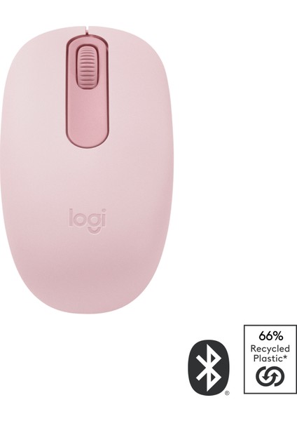 M196 Bluetooth Kablosuz Kompakt Pc ve Mac ile Uyumlu Mouse - Pembe