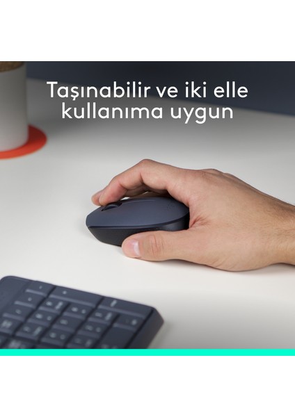 M170 USB Alıcılı Kablosuz Kompakt Mouse - Gri