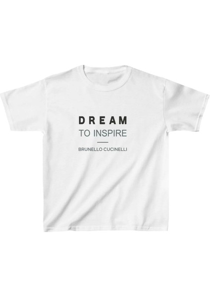 Unisex Çocuk Baskılı T-Shirt - Beyaz