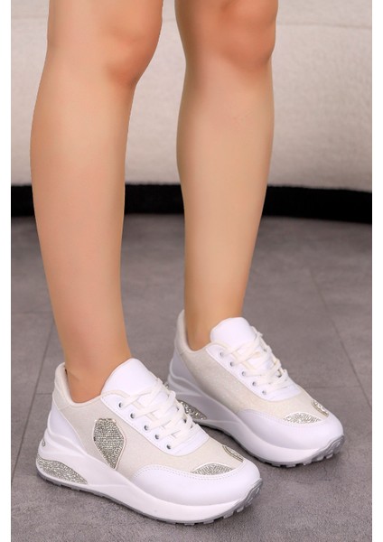 Mdl 991 Taş Detaylı Bağcıklı Spor Ayakkabı indirimleri