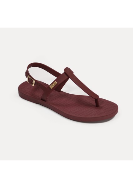 Kadın Bordo Parmak Arası Plaj Sandalet
