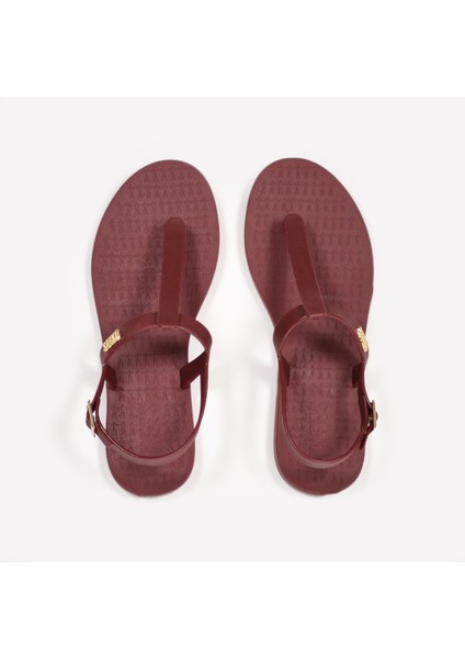 Kadın Bordo Parmak Arası Plaj Sandalet