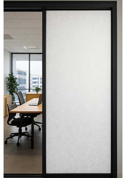 45X150CM Beyaz Lif Desenli Cam Filmi Statik Kaplama Mutfak Ofis Banyo Pencere modelleri