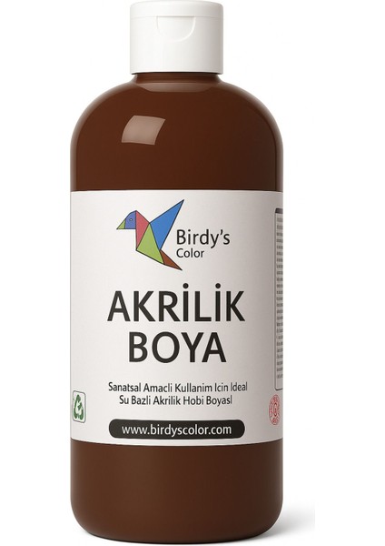Birdy's Color Kahverengi Akrilik Boya 500GR