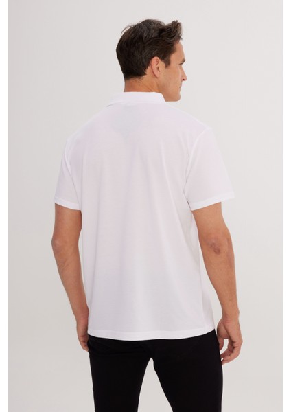 Pamuklu Slim Fit Dar Kesim Polo Yaka Tişört