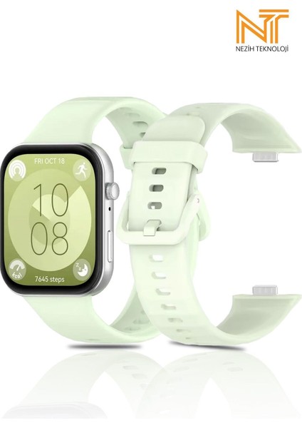 Huawei Watch Fit 3 / Fit 4 / Fit 4 Pro Uyumlu Yumuşak Jel Silikon Kordon / Strap