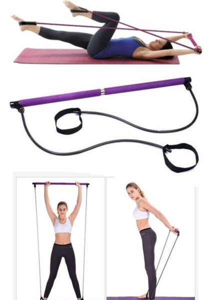 Profesyonel Jimnastik Studio Ders Çubuğu Ev Ofis Fitness Seti Pilates Profesyonel Fitness Kondisyon