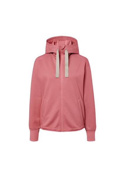 Kapüşonlu Sweat Ceket, Gül Kurusu