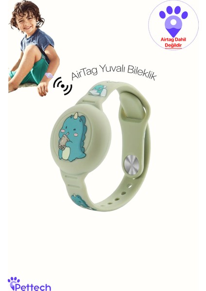 Çocuklar Için Airtag Yuvalı Bileklik