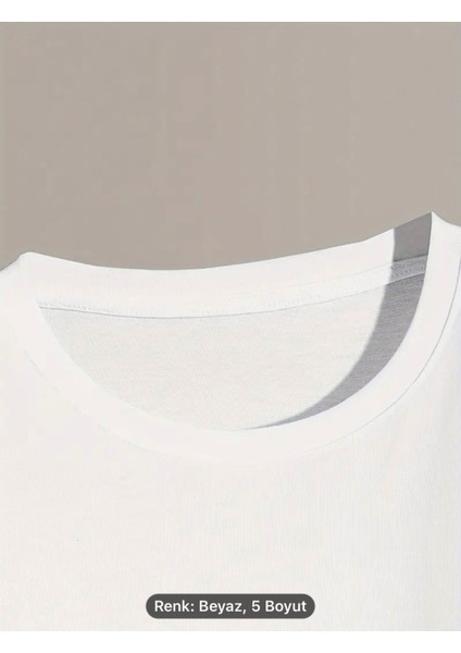 Yaratıcı Grafik Baskılı Erkeklerin Yaratıcı Üstü, Rahat Kısa Kollu Crew Neck T-Shirt,erkek Giyim