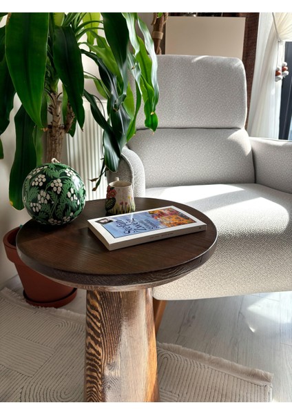 Doğal Ahşap Mantar Sehpa modelleri