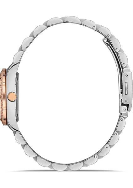 Davıd Guner Rose Beyaz Kaplamalı Gri Kadranlı Kadın Kol Saati DG-8383LA-E9 fiyatları