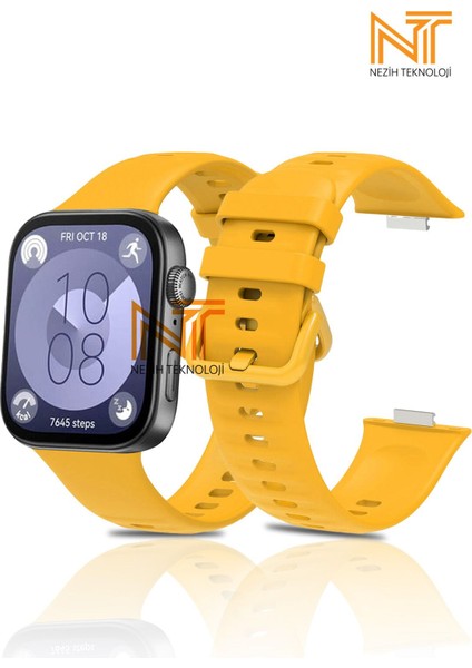 Huawei Watch Fit 3 Fit 4 Fit 4 Pro Uyumlu Yumuşak Jel Silikon Kordon Strap