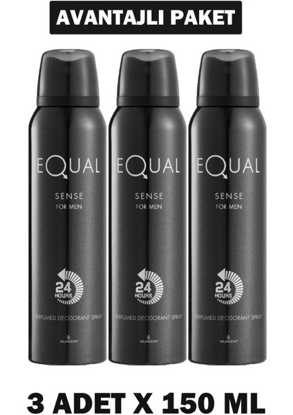 Deodorant Sense Bay 150 ml 3 Adet