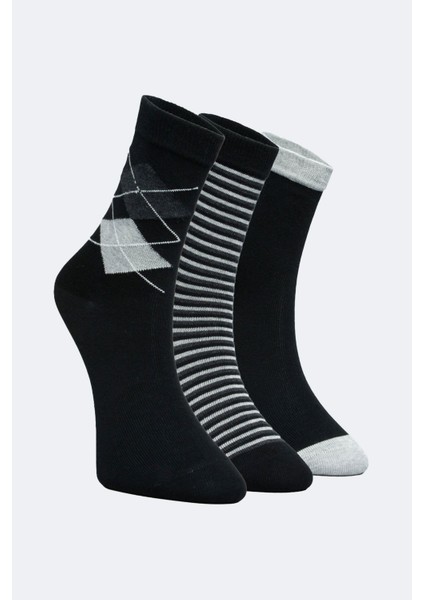 3'lü Ekoseli Erkek Çocuk Soket Çorap fiyatları